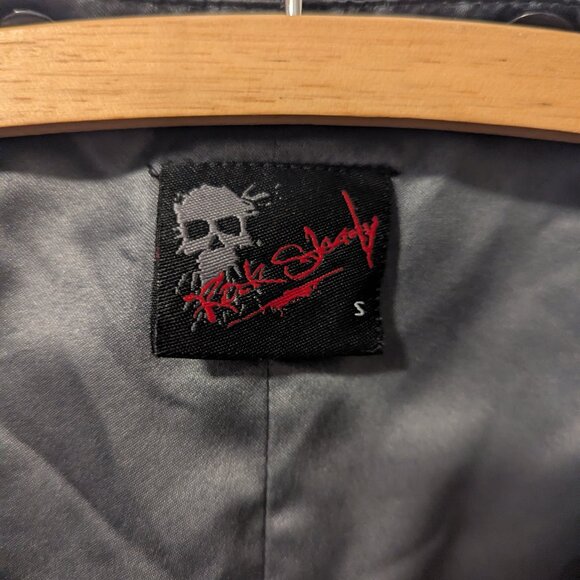 Y2K RockSteady Vest Ska Retro Rockabilly Punk Rock Pinstripe Zipper Pockets - Picture 2 of 6